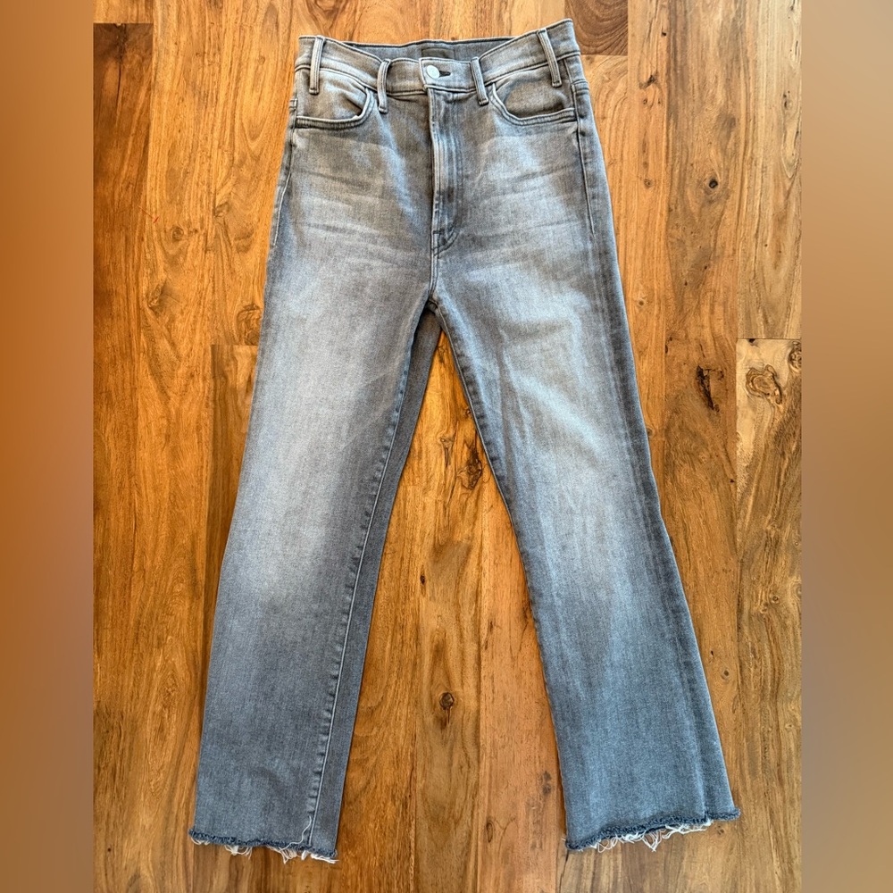 MOTHER The Hustler Ankle Fray Denim in Daytona Nights